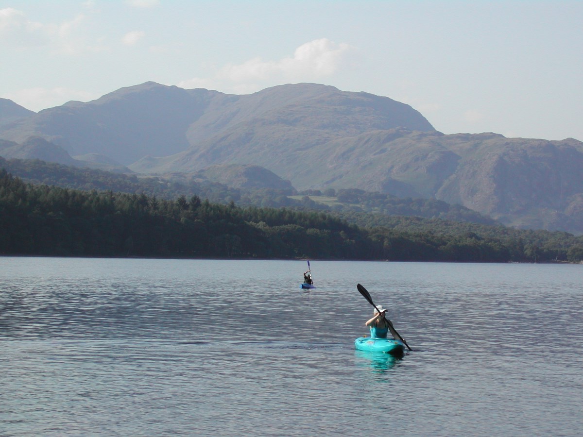 Kayaks on Coniston Water